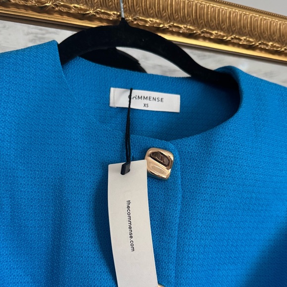 NWT Commense Blue Buttoned Vest and Shorts Set - Picture 4 of 12